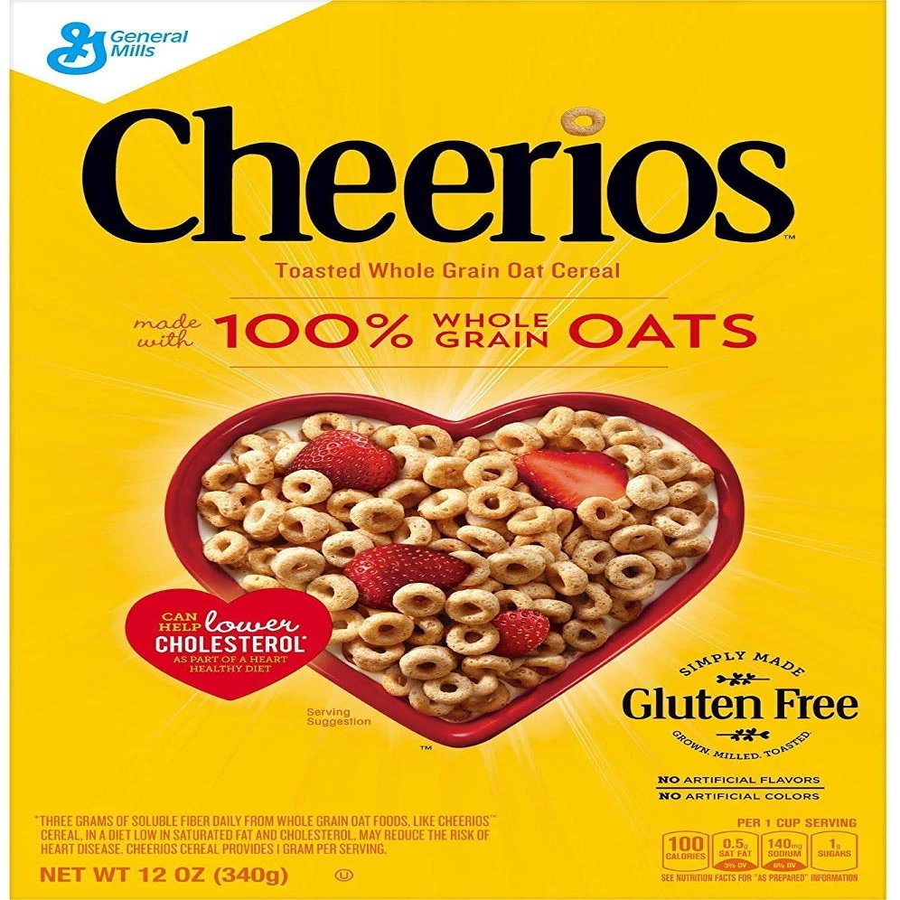 Original Cheerios Cereal 340g Box American (2 Packs)
