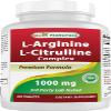 Best Naturals L-Arginine L-Citrulline Complex 1000 mg 250 Tablets (250 Count (Pack of 1)) view 1