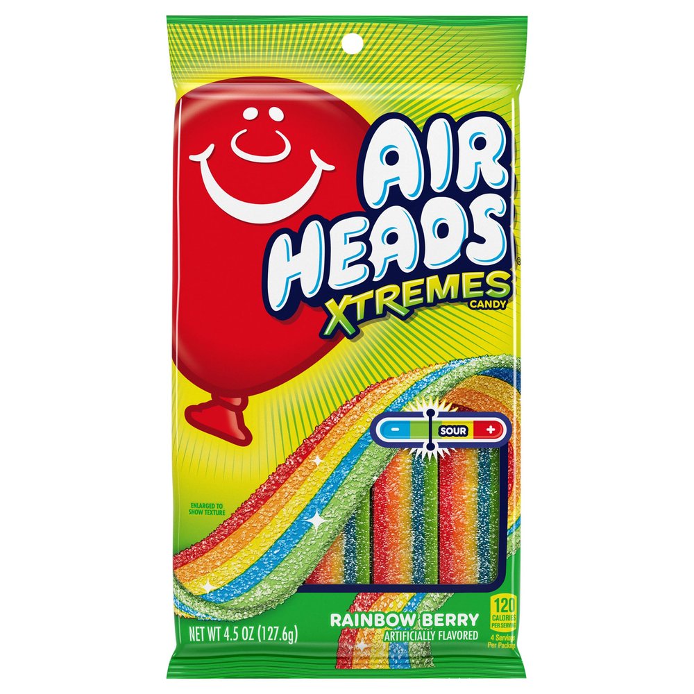 AirHeads Xtremes Sweetly Sour Candy, 4.5 oz