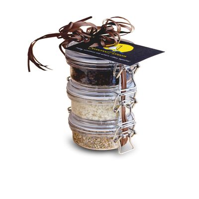 Gourmet Salt & Pepper Tower, Gift Set in Kilner Style Jars
