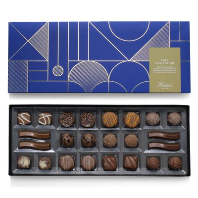 Friars Luxury Milk Chocolate Selection - 24 Assorted Chocolates | Luxury Handmade Chocolate Gift Box | Smooth Belgian Chocolate | Artisan Gift Ideal for Lovers & Couples