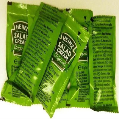 100 x Heinz Salad Cream - Individual 10.5g sachets