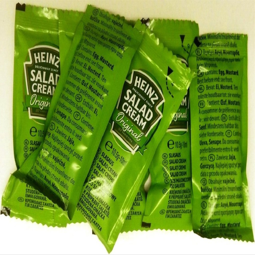 100 x Heinz Salad Cream - Individual 10.5g sachets
