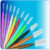 Piksters Interdental Brush-10 Brushes Per Pack x 10 Pack (100pcs) (Size 5 Blue 0.70mm) view 4