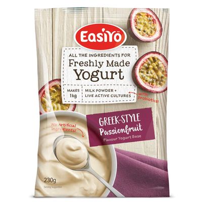 Easiyo Greek & Passionfruit Premium Yoghurt Mix 230g