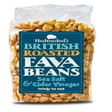 HODMEDOD'S Roasted Fava Beans - Sea Salt & Cider Vinegar 300g (Pack of 2)
