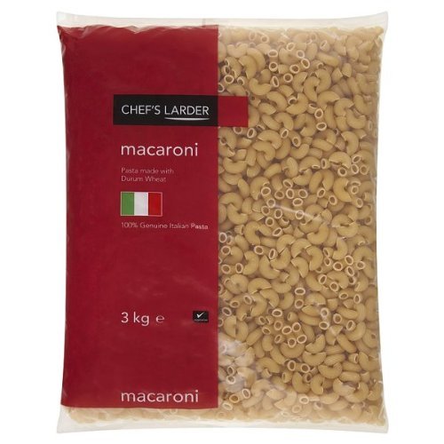 Chef's Larder Macaroni 3kg (Pack of 4 x 3kg)