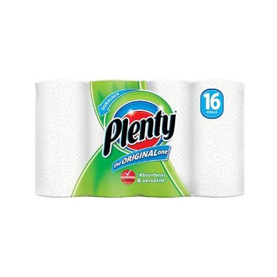 16x Plenty Kitchen Towel Rolls White