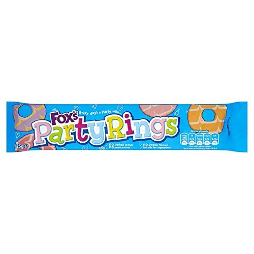 Fox's Party Rings 125g (Pack of 12 x 125g)