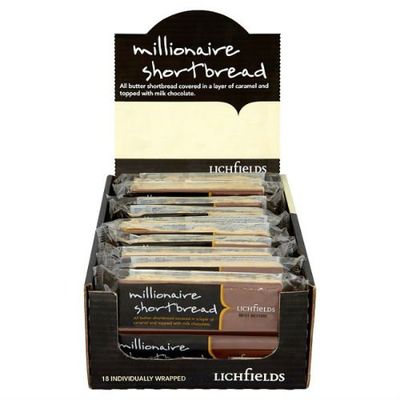 Lichfields Millionaire Shortbread 65g (Pack of 18 x 65g)