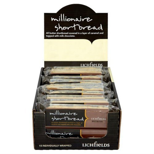 Lichfields Millionaire Shortbread 65g (Pack of 18 x 65g)