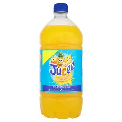 Jucee No Added Sugar Orange, Lemon & Pineapple 1.5 Litre (Pack of 8 x 1.5ltr)