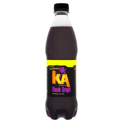 KA Sparkling Black Grape Flavour Drink 500ml (Pack of 12 x 500ml)
