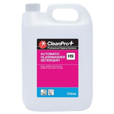 Clean Pro+ Professional Hygiene Systems Automatic Glasswasher Detergent CPP H9 5 Litres (Pack of 4 x 5ltr)