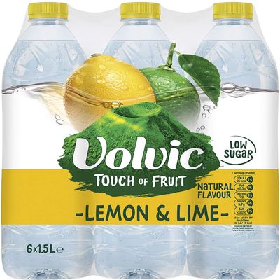 Volvic Touch of Fruit Lemon and Lime 1.5L (Pack of 6 x 1.5ltr)