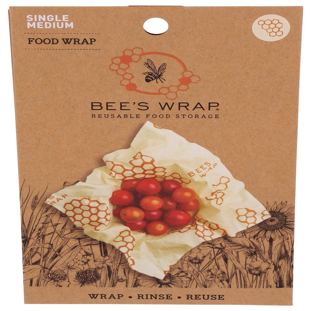 Bees Wrap Single Medium Wrap - 25 x 28 cm, Beige