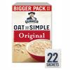 Quaker Oat So Simple Original Porridge Family Pack with 22 Sachets, 594g view 1