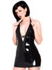 Honour/Skintwo.com PVC Little Minx Halter Dress 12 Black view 1