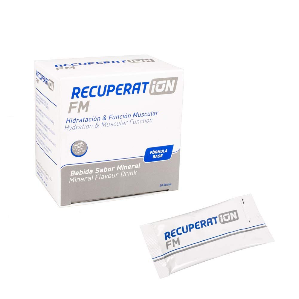 Recuperat-ion FM mineral flavor | Hypotonic drink | 20 envelopes | Deep muscle hydration | without sugar | Gluten free