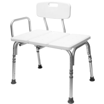 Carex Bathtub Transfer Bench, 12.4 Pounds, Bath Transfer Bench with Adjustable Legs, Convertible to Right or Left Hand Entry