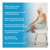 Carex Bathtub Transfer Bench, 12.4 Pounds, Bath Transfer Bench with Adjustable Legs, Convertible to Right or Left Hand Entry view 2