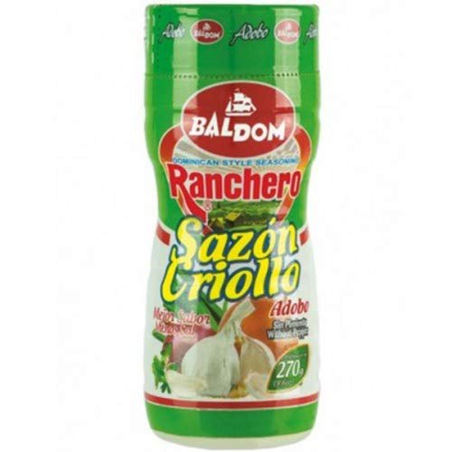 Baldom- Ranchero - Creole Seasoning- Adobo - No Pepper- Dominican Style Seasoning - 270 Grams