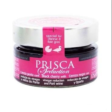 CASA DA PRISCA - Black Cherry condiment with Vinegar and Port wine - 125Gr (2 x JARS PACK)