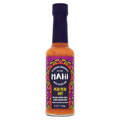 MAHI Peri-Peri Hot Marinade Sauce - Medium Spicy Chilli Heat, Perfect for BBQs & Every Day, Gluten Free (GF) Vegan Sauce, 200g