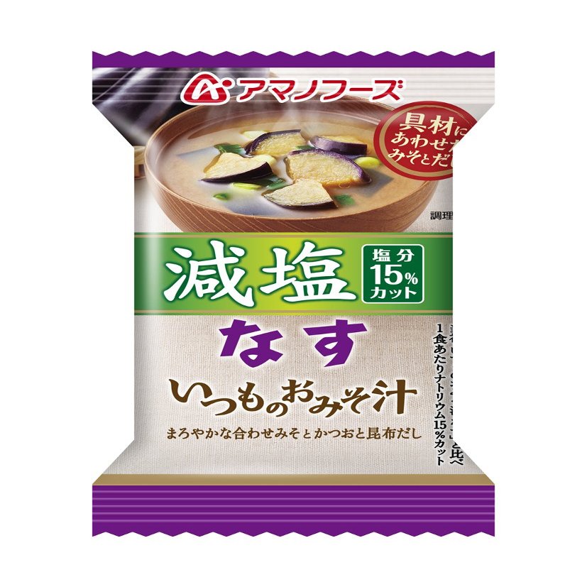 Amano Foods Reduced Salt As Usual Miso Soup 8.5 g  10 Japan