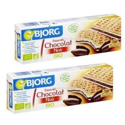 Bjorg filled chocolate cookies black 2x225g