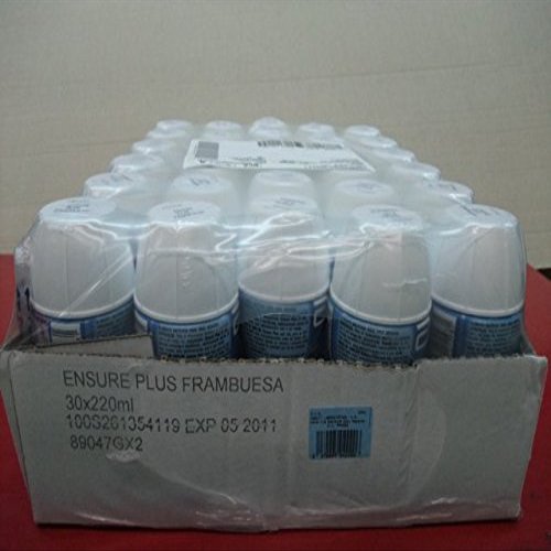 ENSURE PLUS 30 BOTELLAS FRAMBUESA 220 ML