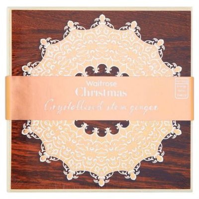 Crystallised Stem Ginger Waitrose Christmas 200g case of 2
