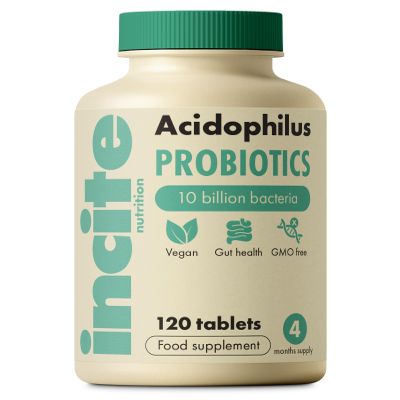 Probiotics for Gut Health  Acidophilus - 10 Billion CFU, 120 Tablets (4 Month Supply)  Gut Health & Digestion Support - High Strength Probiotics for Men & Women - Vegan & Non-GMO
