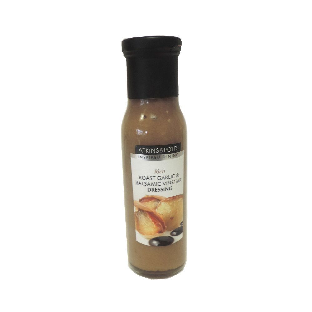 Atkins & Potts - Roast Garlic & Balsamic Vinegar Dressing - 220g (Case of 6)