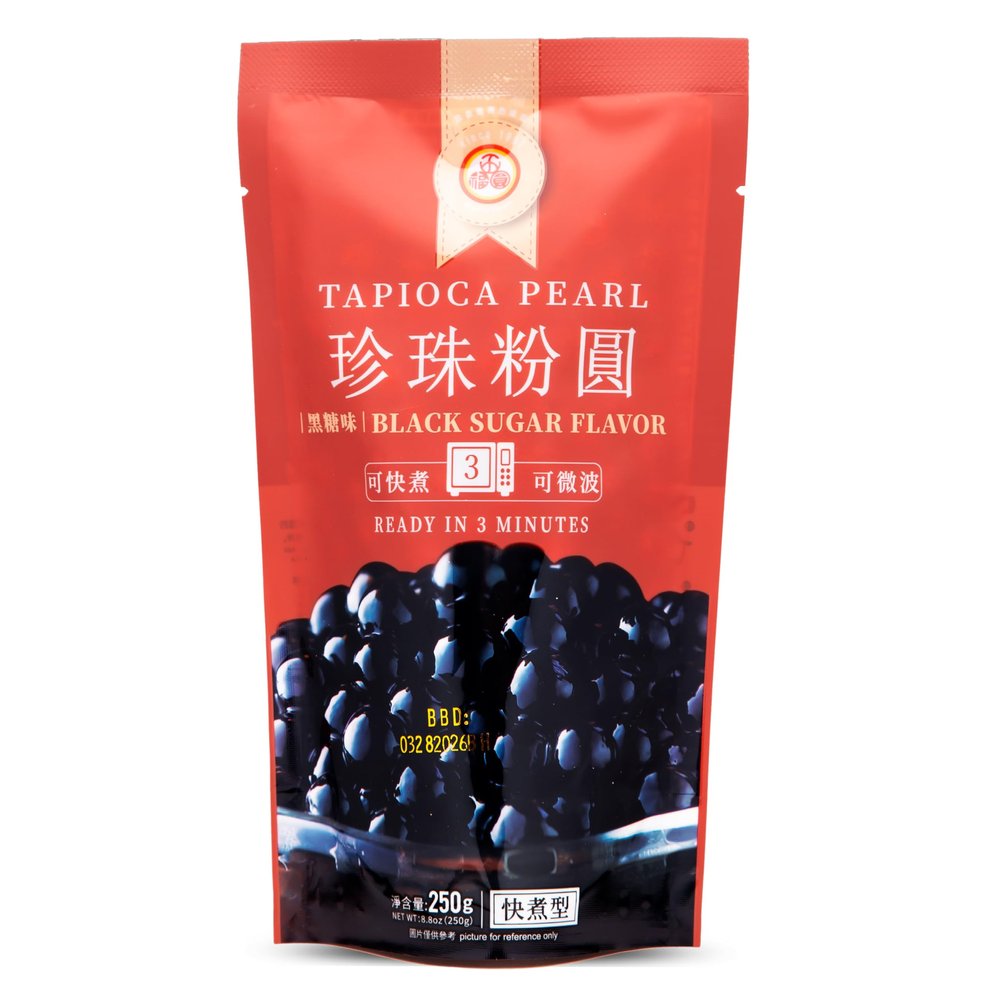 Wu Fu Yuan Black Tapioca Pearl, Packaging May Vary, 250 g