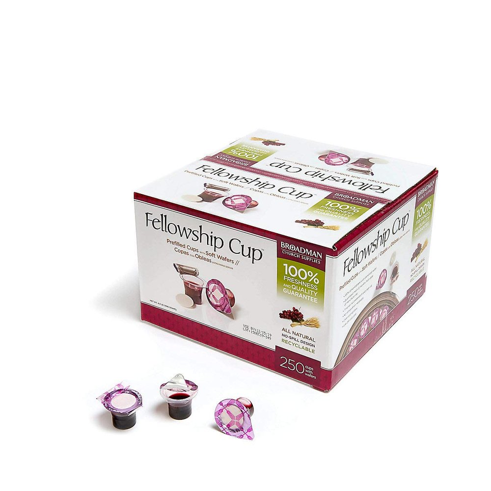 B & H Publishing Group 63430 Commun Fellowship Cup Prefilled Juice Wafer Box Of 250