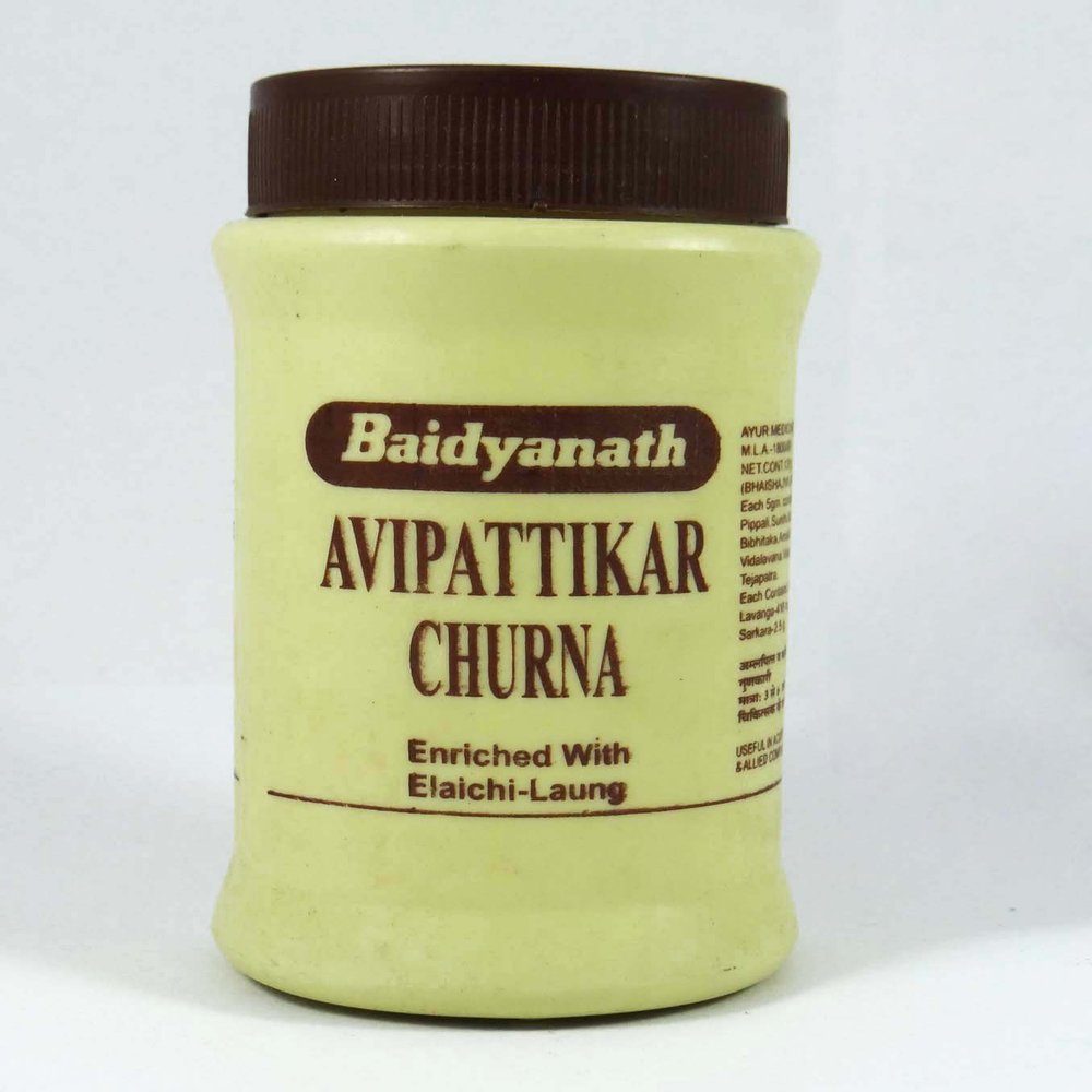 BAIDYANATH AVIPATTIKAR CHURNA ACIDITY CONSTIPATION ENRICHED ELAICHI-LAUNG-120GM