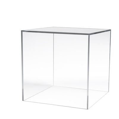12"L x 12"W x 12"D Large Display Cube - Clear Color,Pack Size - 2