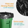 PlasticMill 95 Gallon Garbage Bags: Black, 1.5 Mil, 61x68, 10 Bags. view 3