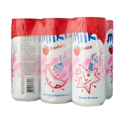 LOTTE Milkis Strawberry Soda Drink, Pack of 6