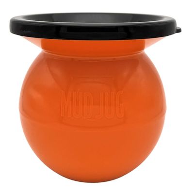 New Orange Mudjug Portable Spittoon