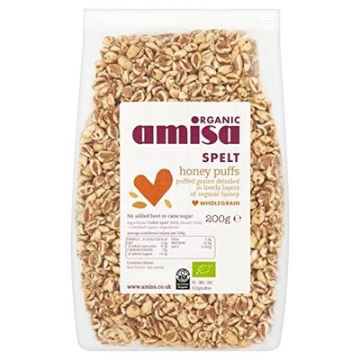 Amisa Organic - Spelt Puffs - Honey - 200g (Case of 6)