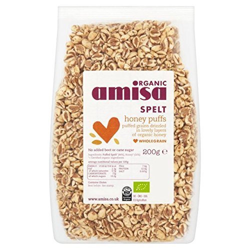 Amisa Organic - Spelt Puffs - Honey - 200g (Case of 6)