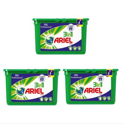 Ariel 3 in 1 Pod Liquitabs 3 x 42 Tablets. (126 Washes)