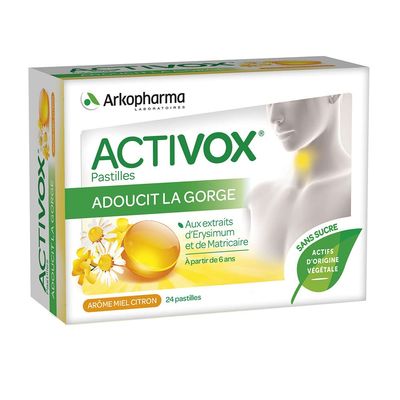 Arkopharma Activox Honey Lemon Aroma 24 Lozenges