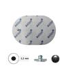4 Oval TENS Electrode Pads Compatible for Panasonic TENS Machines - Pads for TENS EMS Devices - Size 70x50mm - axion Brand Quality view 2