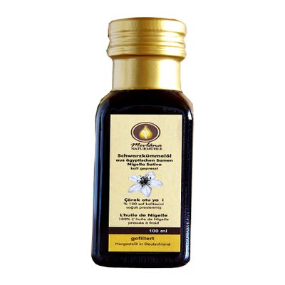 100% Natural Pure Egyptian Black Cumin Oil 100ml Mevlna Filtered