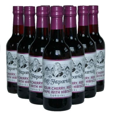 Mr Fitzpatricks Sour Cherry and Red Grape Cordial, 500ml (12 x 500ml)