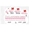 Hello 2026 Red Bow Cupcake Toppers - PRE-CUT - Gold Black New Year's Eve Party Cake Decorations - Edible Wafer - 4cm x 24 view 4