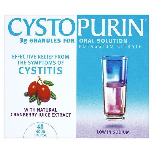 2 X Cystopurin 3g Granules for Oral Solution with Natural Cranberry Juice Extract 6 Sachets